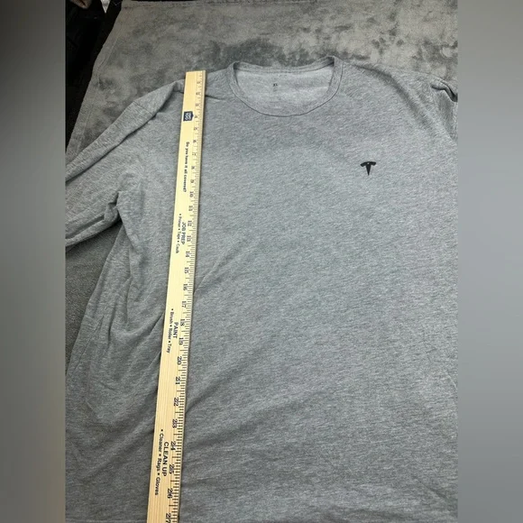 Tesla long sleeve shirt mens grey - Picture 3 of 8